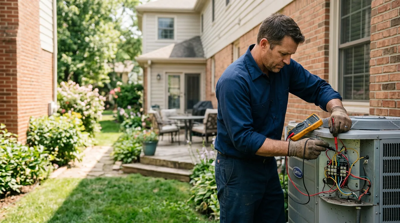HVAC technician working near Wilton, WI